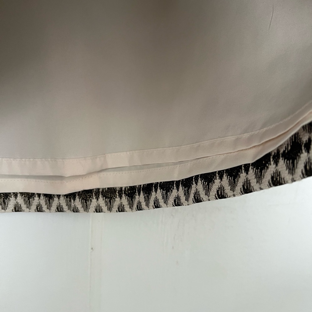 Loft Metallic Geometrical Print Skirt size 2 - Picture 3 of 8